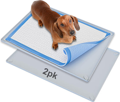 Dog Pee Pad Holder Tray Fits for 28” x 30” Pee Pads - 1 Pack - Grey