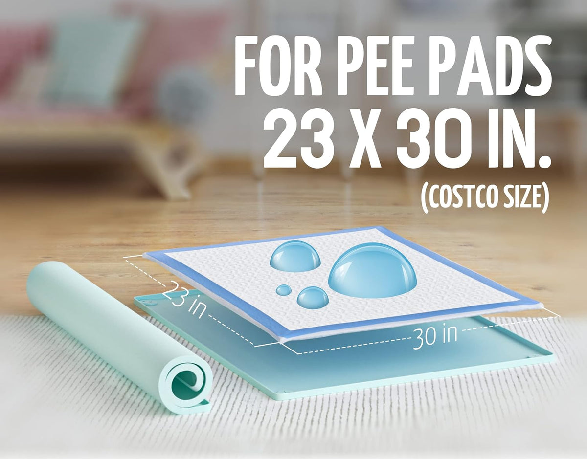 Dog Pee Pad Holder Tray Fits for 28” x 30” Pee Pads - 1 Pack - Grey