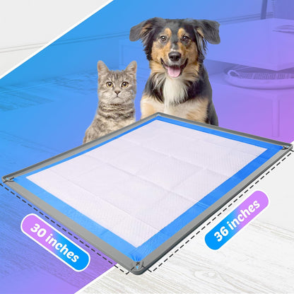 Dog Pee Pad Holder Tray Fits for 28” x 30” Pee Pads - 1 Pack - Grey