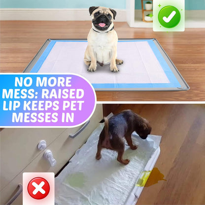 Dog Pee Pad Holder Tray Fits for 28” x 30” Pee Pads - 1 Pack - Grey