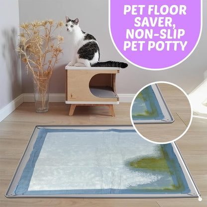Dog Pee Pad Holder Tray Fits for 28” x 30” Pee Pads - 1 Pack - Grey