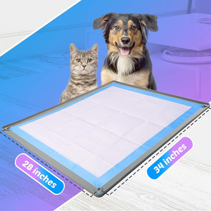 Dog Pee Pad Holder Tray Fits for 28” x 30” Pee Pads - 1 Pack - Grey