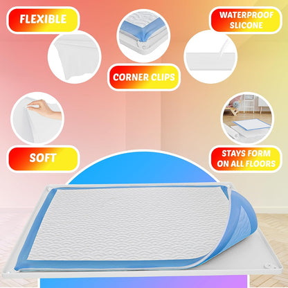 Dog Pee Pad Holder Tray Fits for 28” x 30” Pee Pads - 1 Pack - Grey