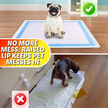 Dog Pee Pad Holder Tray Fits for 28” x 30” Pee Pads - 1 Pack - Grey