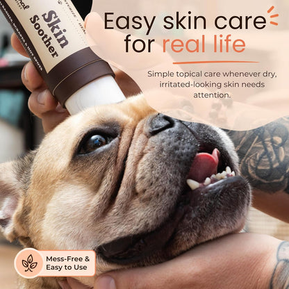 Skin Soother Balm for Irritation, Allergy & Itch Relief for Dogs, Hot Spot Treatment, Dog Moisturizer for Dry Skin, Healing Ointment, Coconut Oil & Vitamin E (0.15oz Travel Stick)