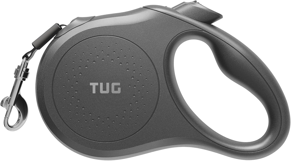Quest Retractable Dog Leash | 360° Tangle-Free | 16 ft Tape (S, Cream)