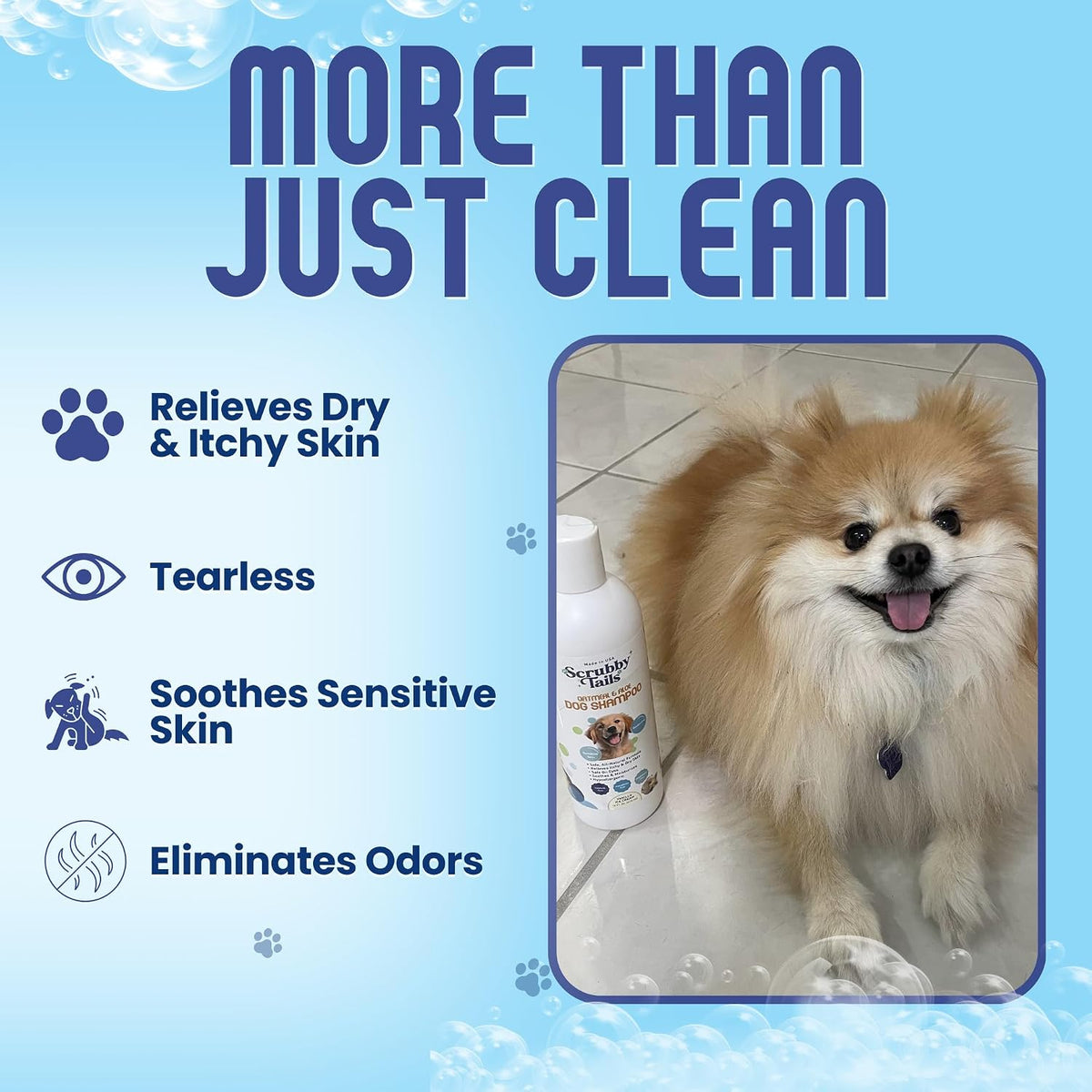 Enzymatic Oatmeal Dog Shampoo, Itchy Skin, Vanilla, 16 oz