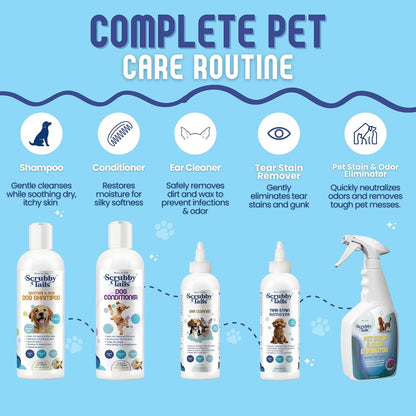 Enzymatic Oatmeal Dog Shampoo, Itchy Skin, Vanilla, 16 oz