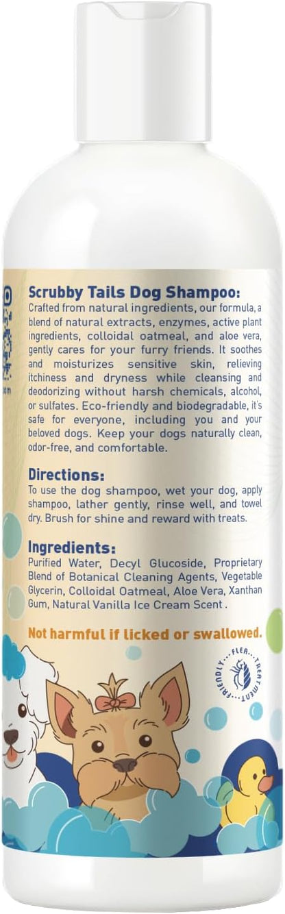 Enzymatic Oatmeal Dog Shampoo, Itchy Skin, Vanilla, 16 oz