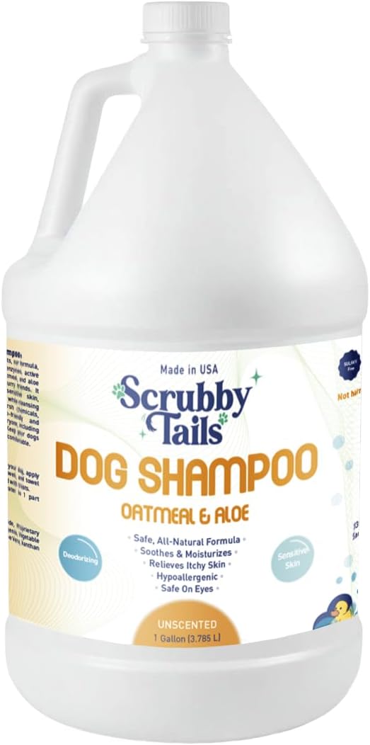 Enzymatic Oatmeal Dog Shampoo, Itchy Skin, Vanilla, 16 oz