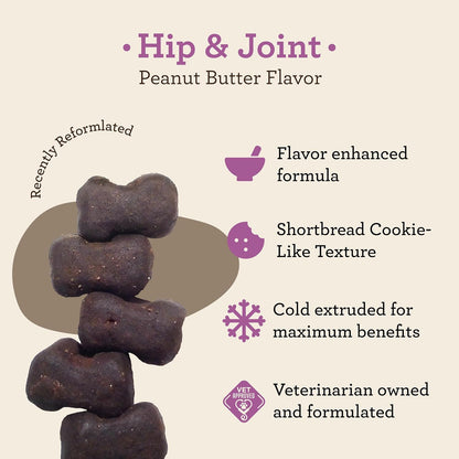 Dog Hip & Joint Wellness Supplement – High-Strength Glucosamine, MSM, Omega & Chondroitin Chews and Breeds – Vet Formulated Chicken Dog Treat