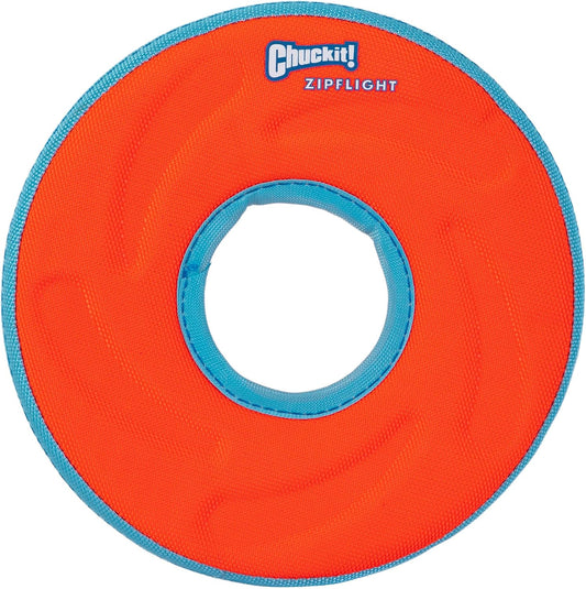 ! Zipflight Flying Disc Dog Toy, Small (6"), Green and light Blue