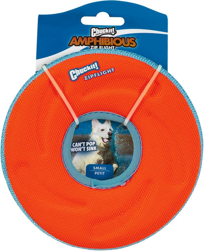 ! Zipflight Flying Disc Dog Toy, Small (6"), Green and light Blue