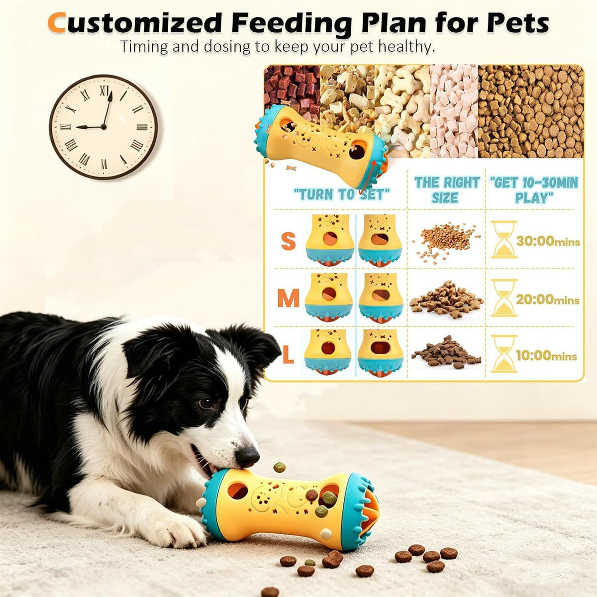 Dog Puzzle Toy, Interactive Dog Enrichment Toys for Adjustable Treat Dispensing Toys to Keep Them Busy, Dogs Enrichment for Brain Stimulation & Cognitive for Puppy & Smart Dogs Slow Feeder