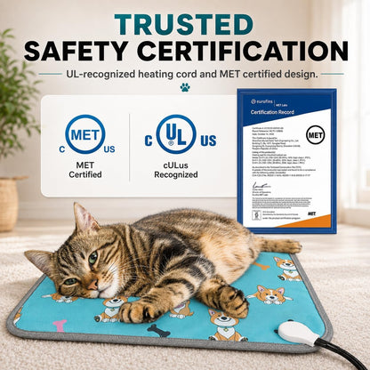 GOLOPET Large Dog Heating Pad 34x21in with Normally Open Function