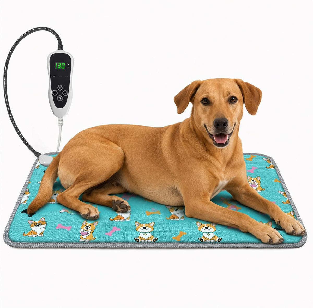 GOLOPET Large Dog Heating Pad 34x21in with Normally Open Function