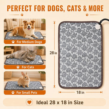 GOLOPET Large Dog Heating Pad 34x21in with Normally Open Function