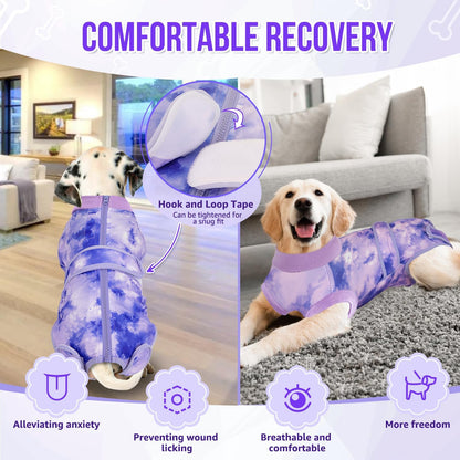 Recovery Suit for Dogs, Spay Neuter Surgery Suit Onesie Female Male