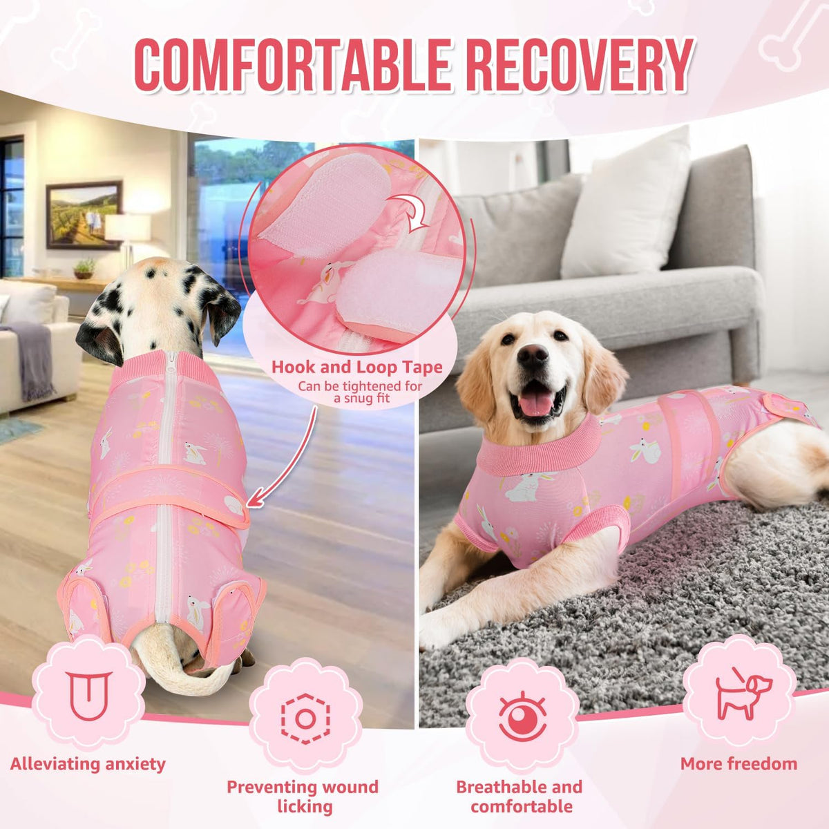 Recovery Suit for Dogs, Spay Neuter Surgery Suit Onesie Female Male