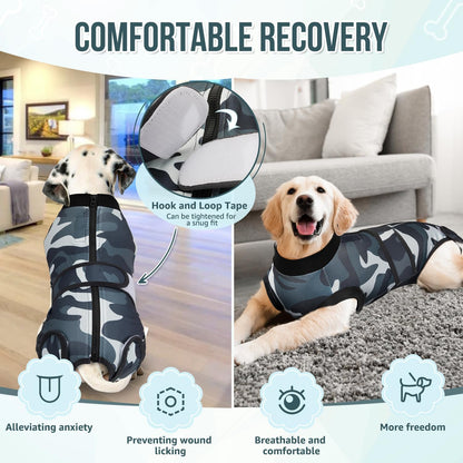 Recovery Suit for Dogs, Spay Neuter Surgery Suit Onesie Female Male