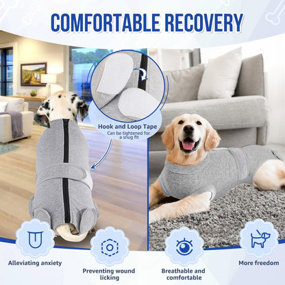 Recovery Suit for Dogs, Spay Neuter Surgery Suit Onesie Female Male