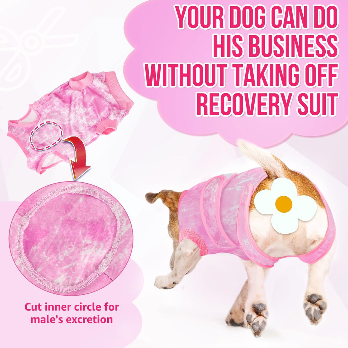 Recovery Suit for Dogs, Spay Neuter Surgery Suit Onesie Female Male