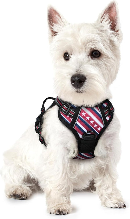 Dog Harness, No Pull for Large Dogs with 2 Leash Clips, Pet Vest | No Choke with Handle, Adjustable Soft Padded, Reflective, Easy Control for Walking, Black, Large