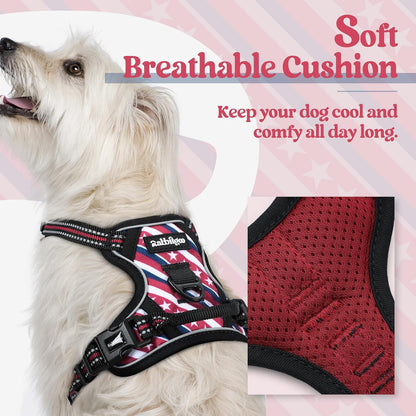 Dog Harness, No Pull for Large Dogs with 2 Leash Clips, Pet Vest | No Choke with Handle, Adjustable Soft Padded, Reflective, Easy Control for Walking, Black, Large