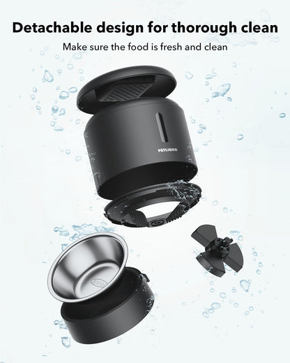 Automatic Cat Feeder – 3L Programmable Pet Food Dispenser with Airtight Storage, Timed Portion Control, Voice Meal Call & Dual Power Supply, Clog-Free Healthy Feeding for Cats & Small Dogs