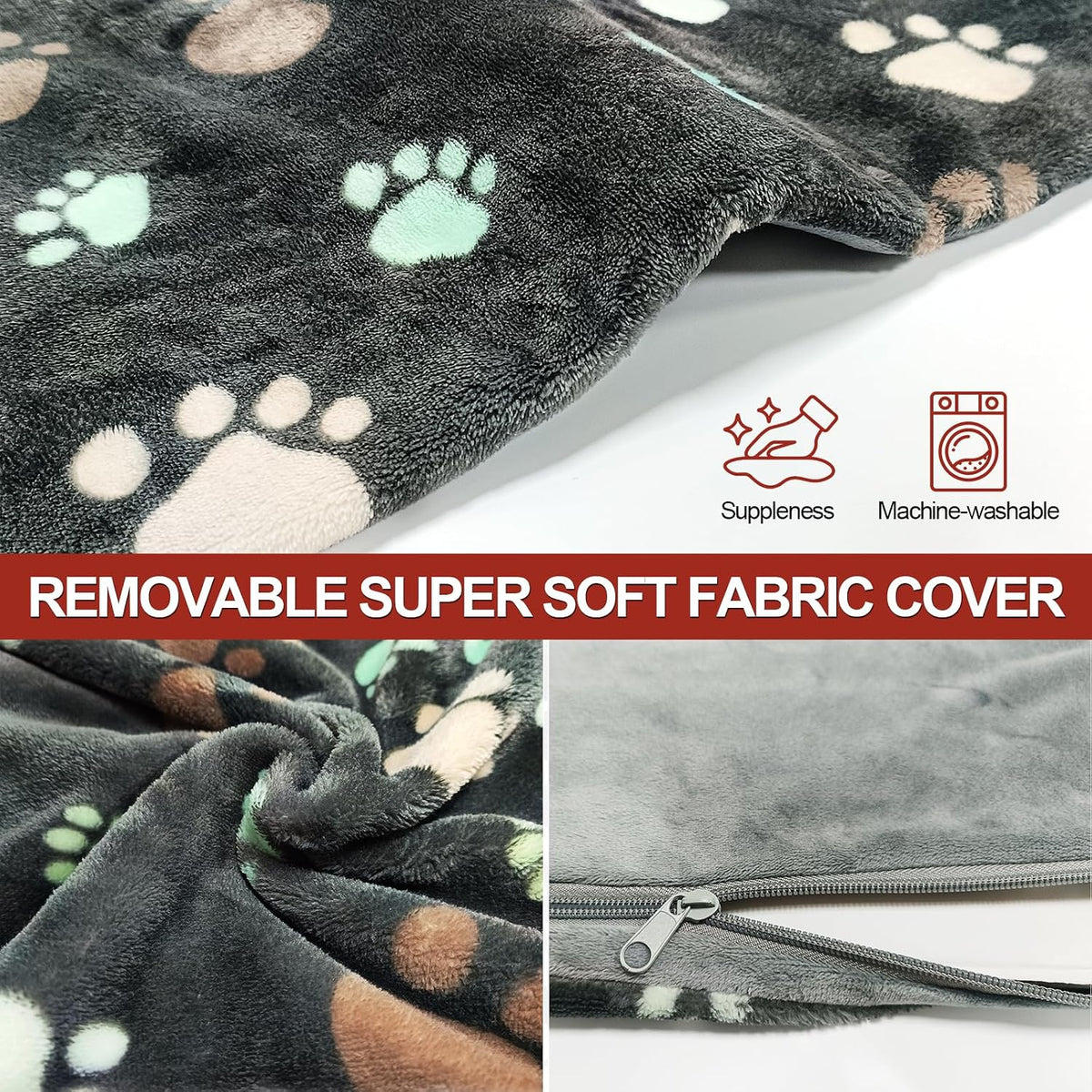 GOLOPET Large Dog Heating Pad 36x24 in with Normally Open Function