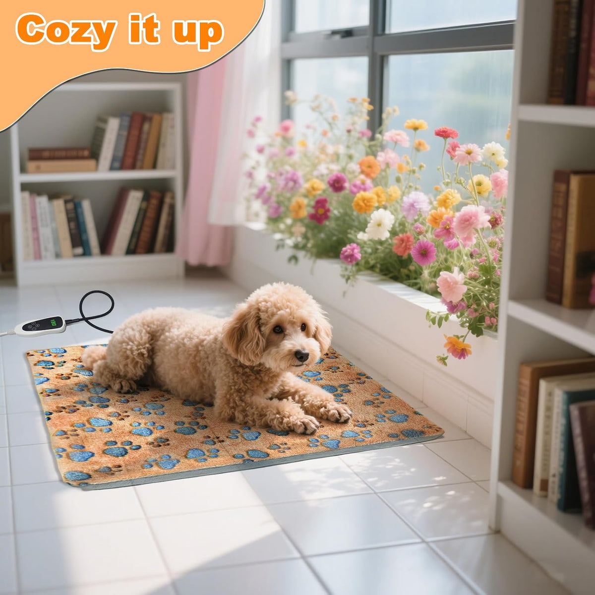 GOLOPET Large Dog Heating Pad 36x24 in with Normally Open Function
