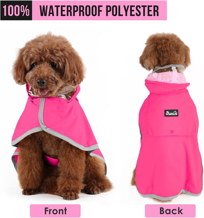 Dog Raincoat, Waterproof Dog Rain Jacket with Clear Hooded, DK XL