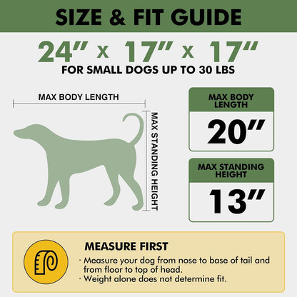30 x 21 x 21 in 4-Door Collapsible Soft-Sided Mesh Dog Crate, Green