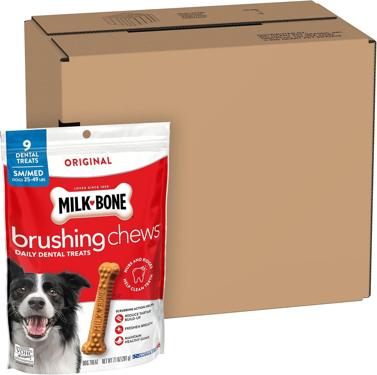 Milk-Bone Brushing Chews Large Daily Dental Dog Treats, 33.7 oz Bag