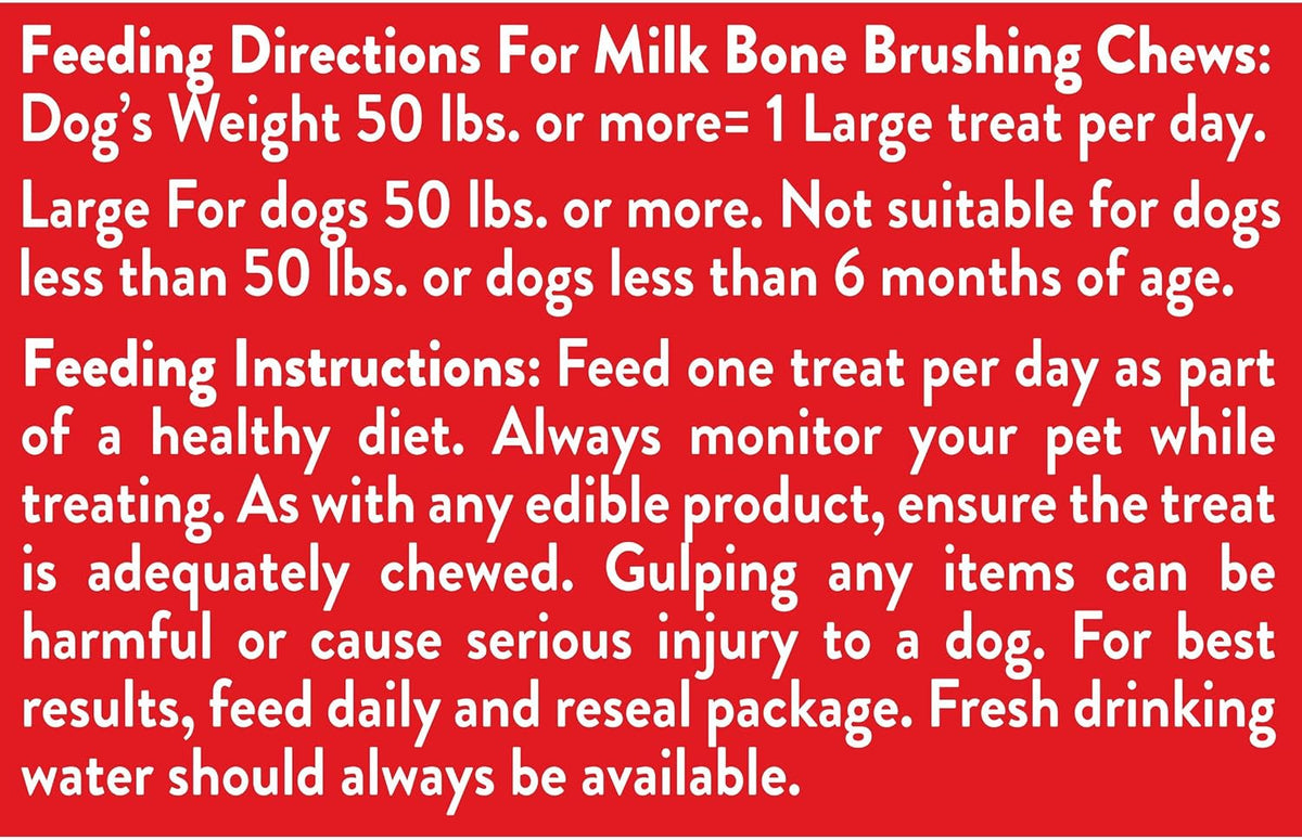 Milk-Bone Brushing Chews Large Daily Dental Dog Treats, 33.7 oz Bag