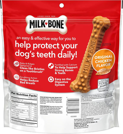 Milk-Bone Brushing Chews Large Daily Dental Dog Treats, 33.7 oz Bag