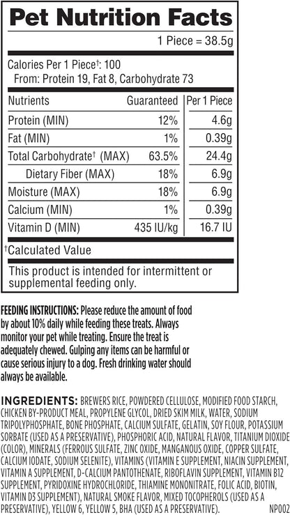 Milk-Bone Brushing Chews Large Daily Dental Dog Treats, 33.7 oz Bag