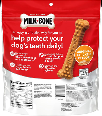 Milk-Bone Brushing Chews Large Daily Dental Dog Treats, 33.7 oz Bag