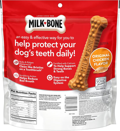 Milk-Bone Brushing Chews Large Daily Dental Dog Treats, 33.7 oz Bag