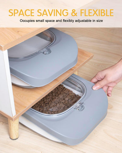 HOYTAMDAR 13Lbs Collapsible Dog Food Storage Container,Dog Food Container