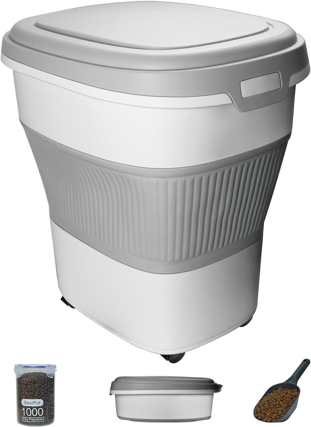 HOYTAMDAR 13Lbs Collapsible Dog Food Storage Container,Dog Food Container