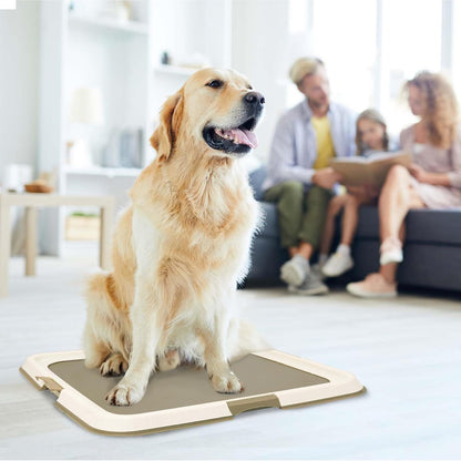 Dog Pee Pad Holder for Puppy, Puppy Pad Holder Tray, Pet Training Pee Pad, Indoor Potty Tray for Senior Dogs, Dog Toilet for Newborn Puppies, 23.5" x 23.5"