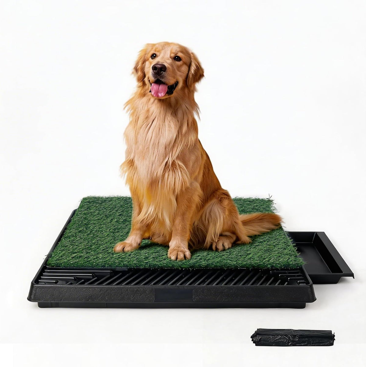 Dog Pee Pad Holder for Puppy, Puppy Pad Holder Tray, Pet Training Pee Pad, Indoor Potty Tray for Senior Dogs, Dog Toilet for Newborn Puppies, 23.5" x 23.5"