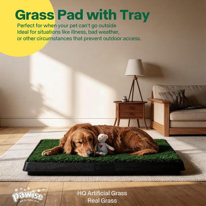 Dog Pee Pad Holder for Puppy, Puppy Pad Holder Tray, Pet Training Pee Pad, Indoor Potty Tray for Senior Dogs, Dog Toilet for Newborn Puppies, 23.5" x 23.5"