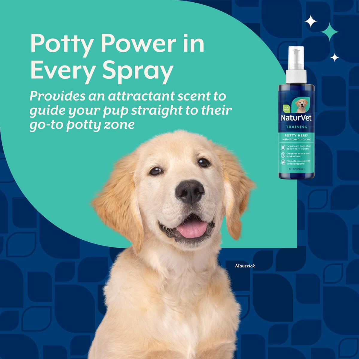 Potty Here Training Aid Spray for Puppies and Dogs - 8 oz