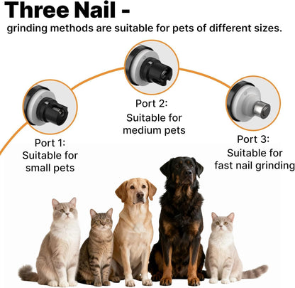 Dog Nail Grinder Whisper Quiet with Light for Sensitive Pets
