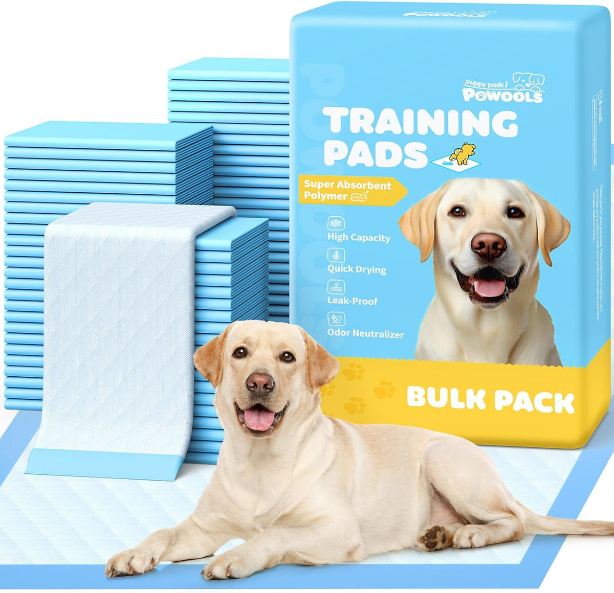 Puppy Pads for Dogs, 34 x 28 in, 6-Layer, Leak-Proof