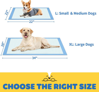 Puppy Pads for Dogs, 34 x 28 in, 6-Layer, Leak-Proof