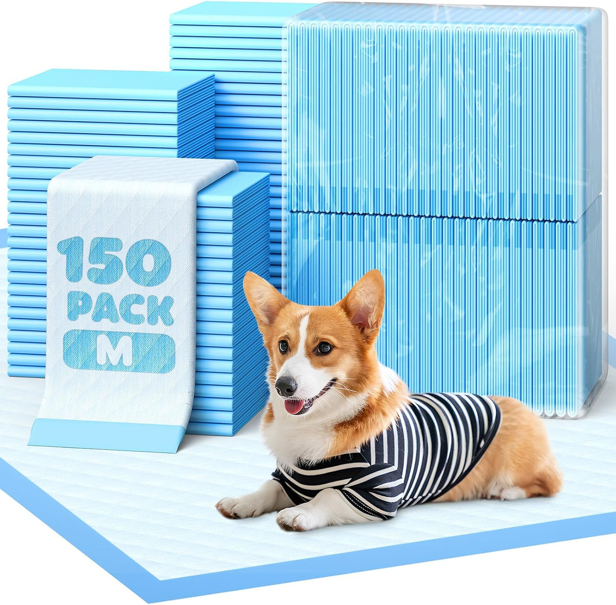 Puppy Pads for Dogs, 34 x 28 in, 6-Layer, Leak-Proof