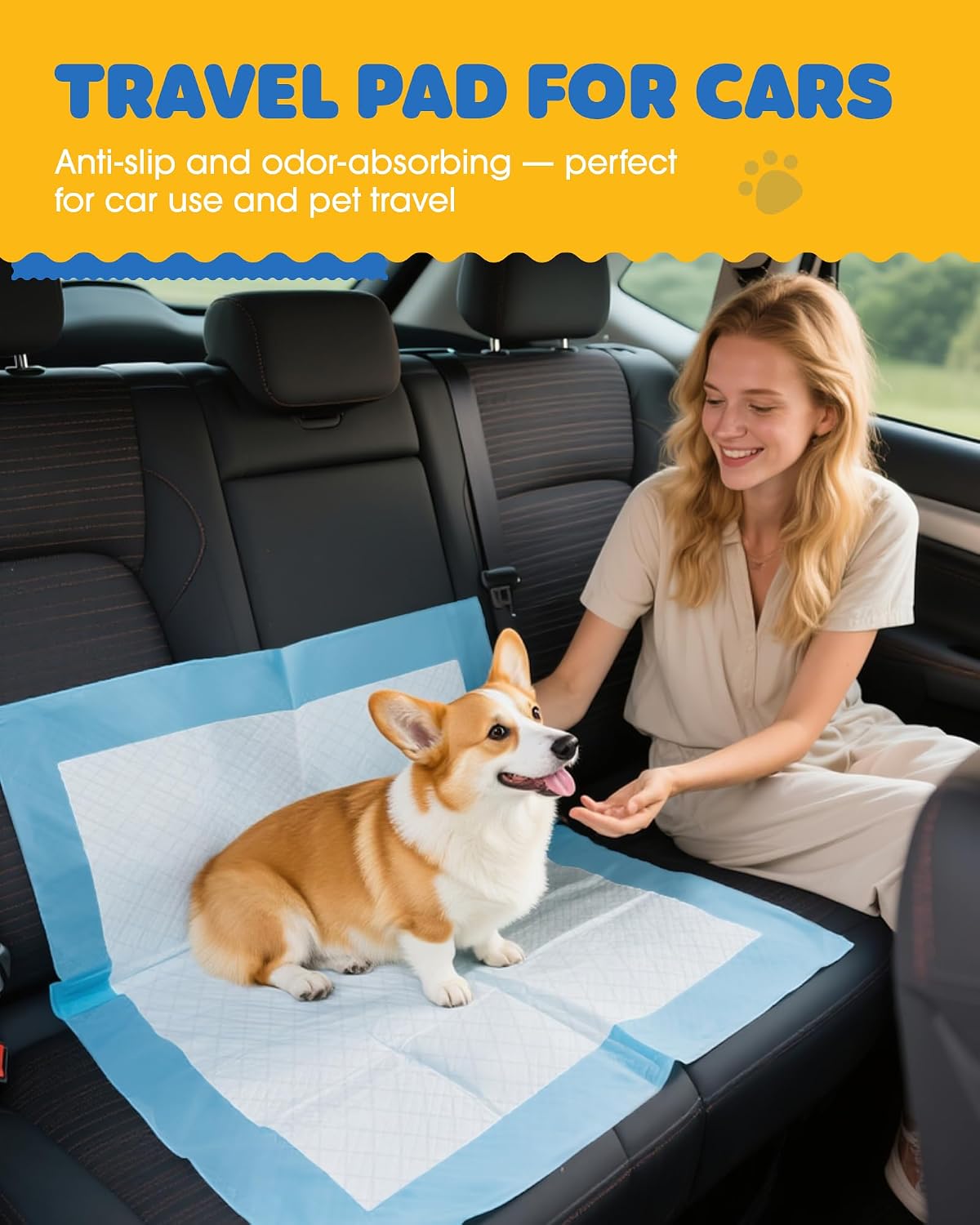 Puppy Pads for Dogs, 34 x 28 in, 6-Layer, Leak-Proof